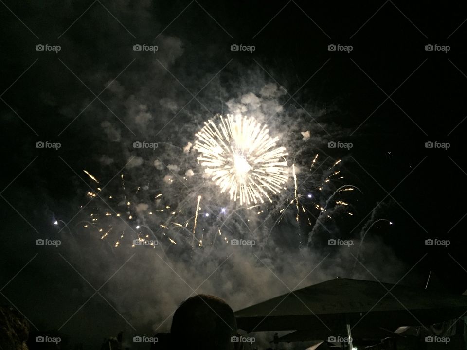 Raining fireworks 