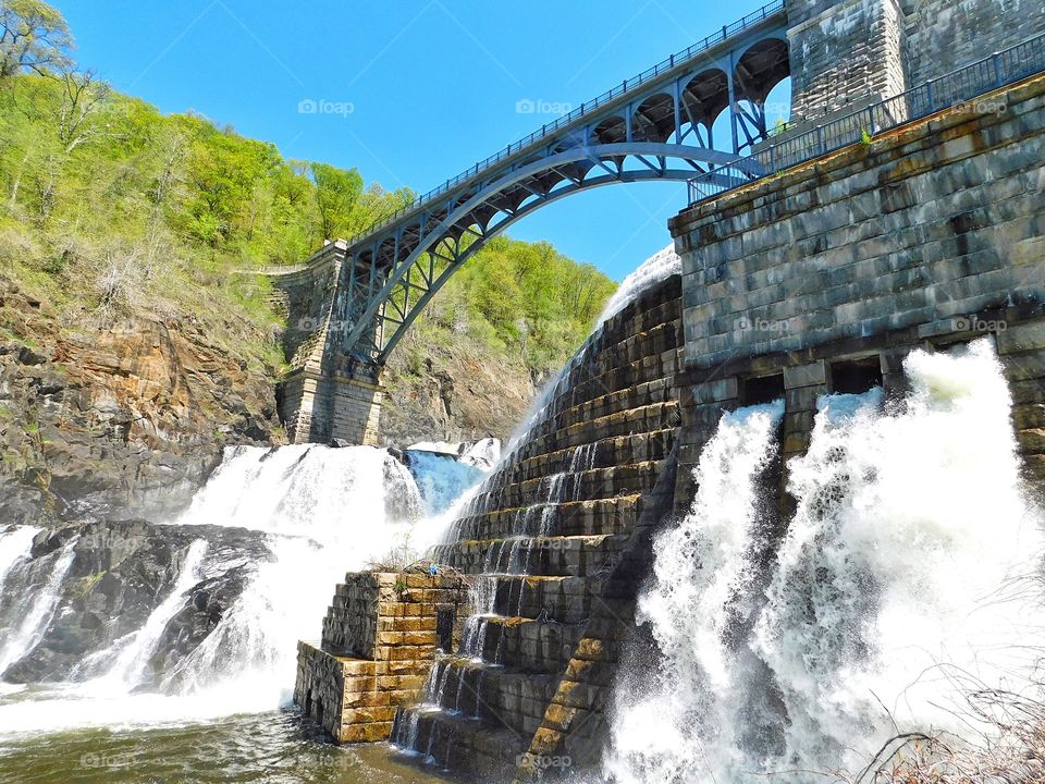 New Croton Reservoir Bridge and Dam at Croton Gorge