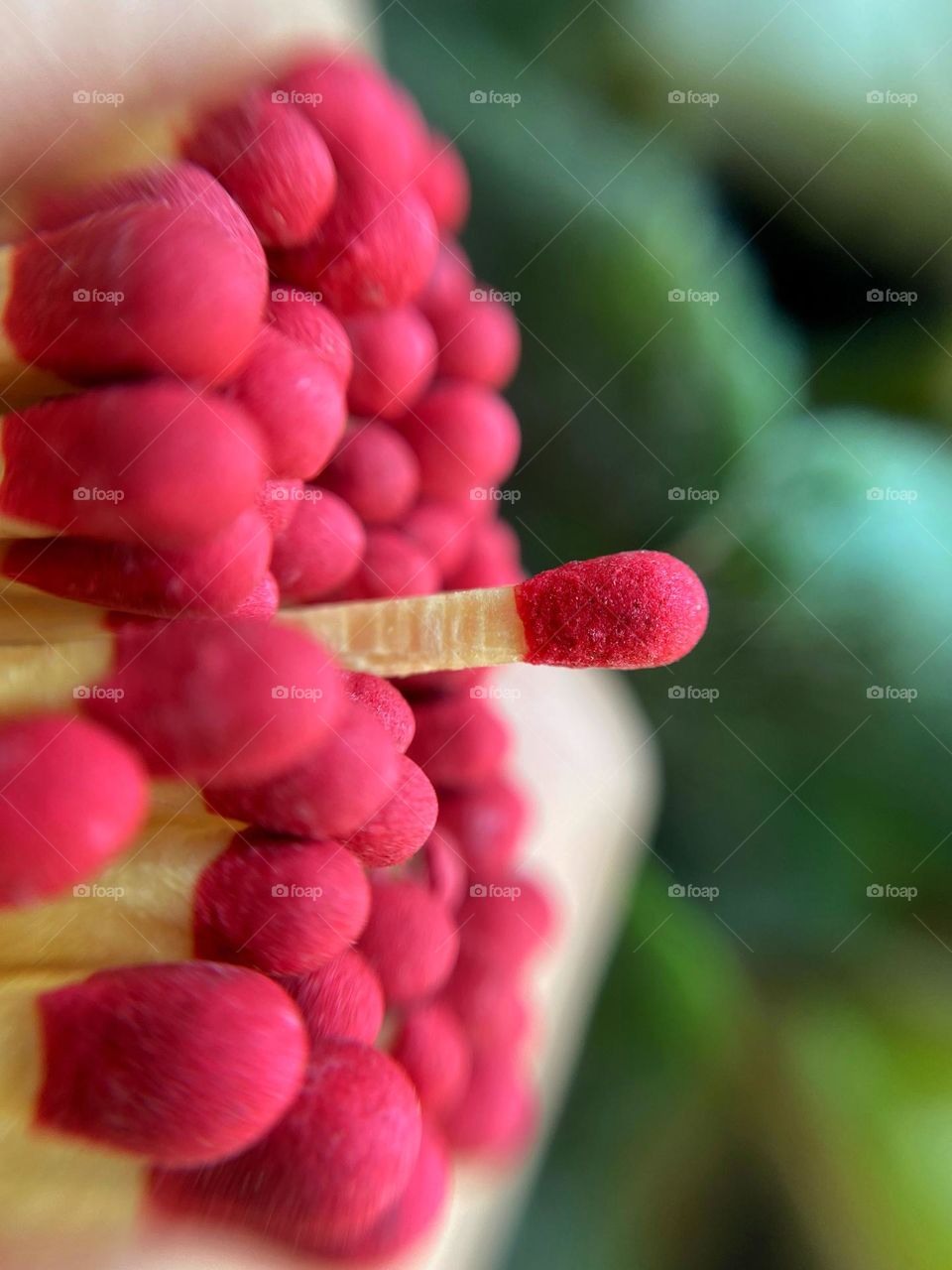 The match is trying to stand out