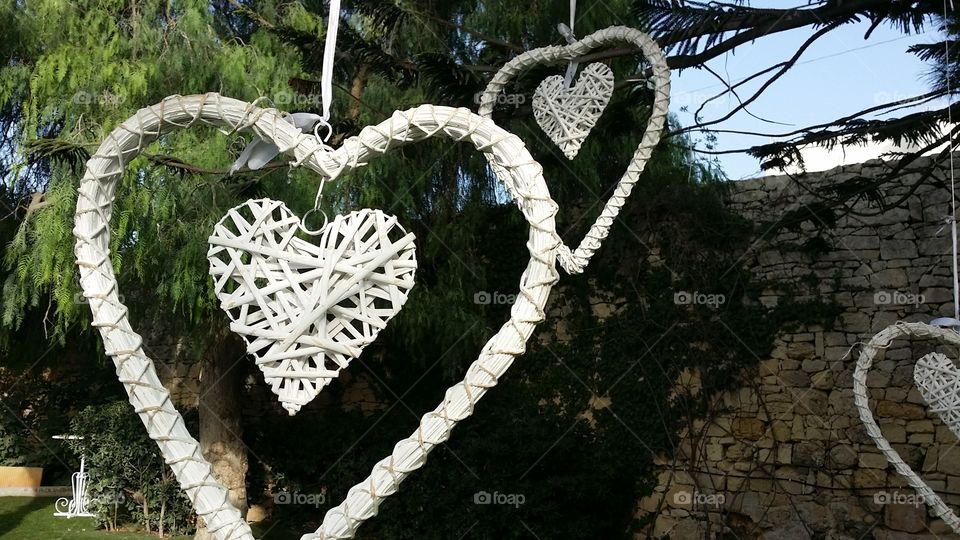 hanging hearts