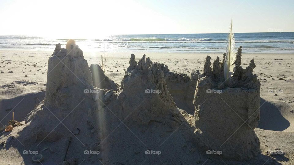 Sand Castle Sunrise