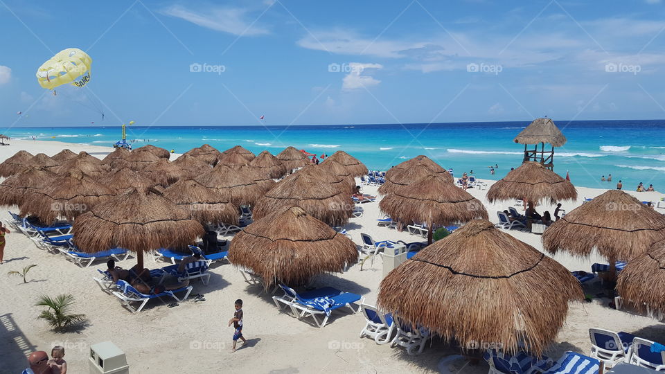 Beach huts