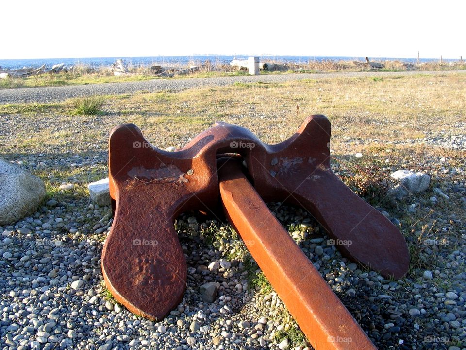 Old Anchor in the Maritimes. Came across this old rusty anchor and loved it