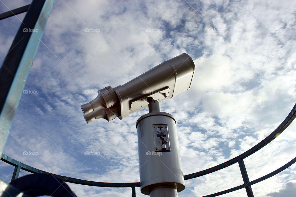 telescope inside the fewa lake
