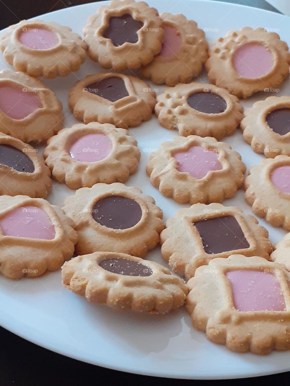 galletas de colores dulces