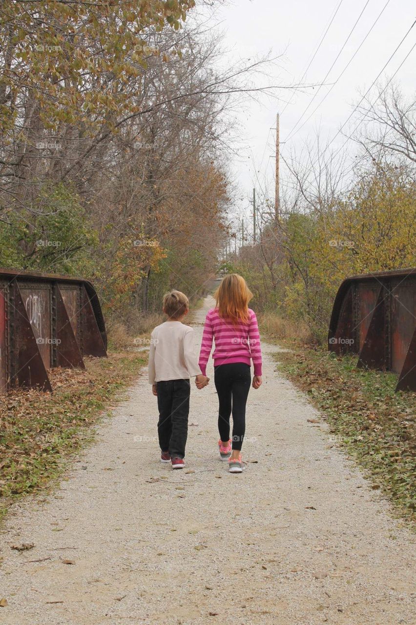 a walk down the trail