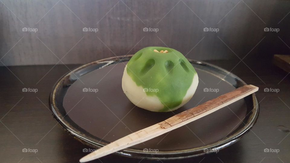 Japanese pastry wagashi.