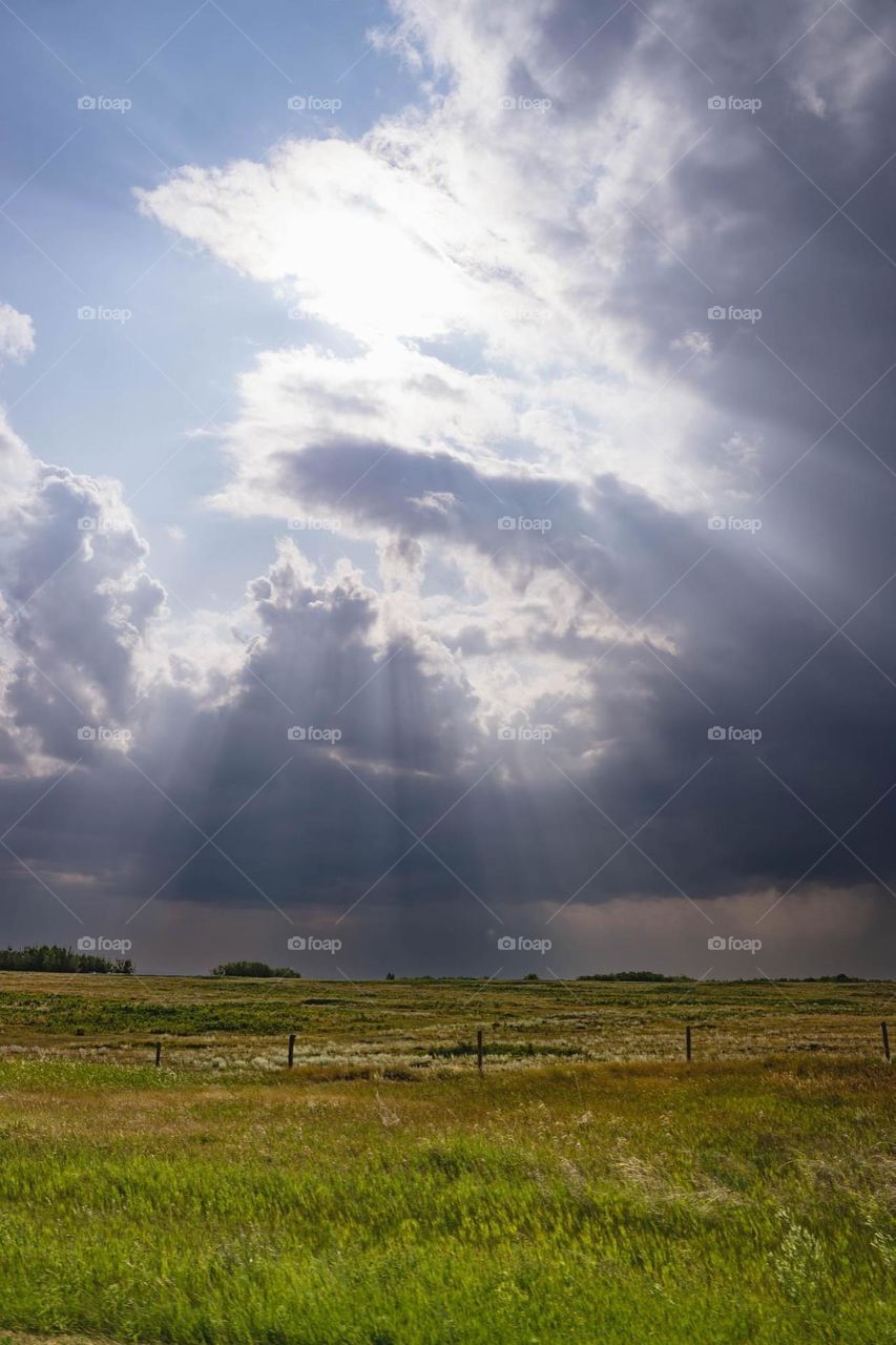 Sun Breaking through Clouds