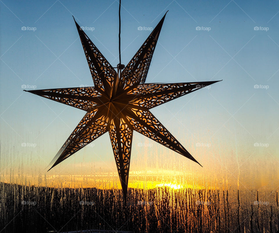 Christmas star. 