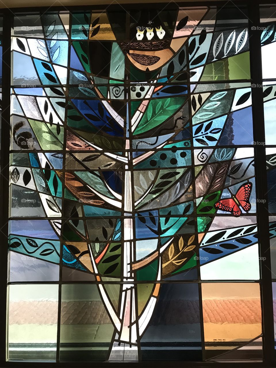 Stained glass in the hospital very pretty 