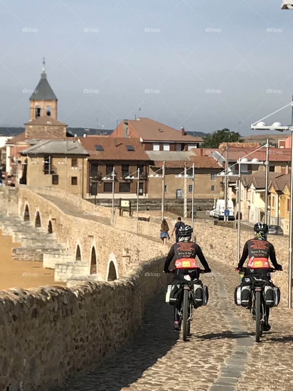 Pedalando por Santiago de Compostela. 