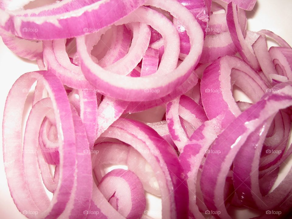 The beauty of red onion