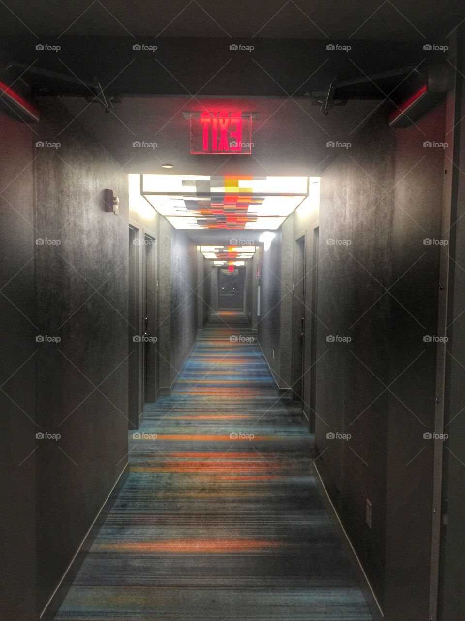 Aloft hotel corridor 