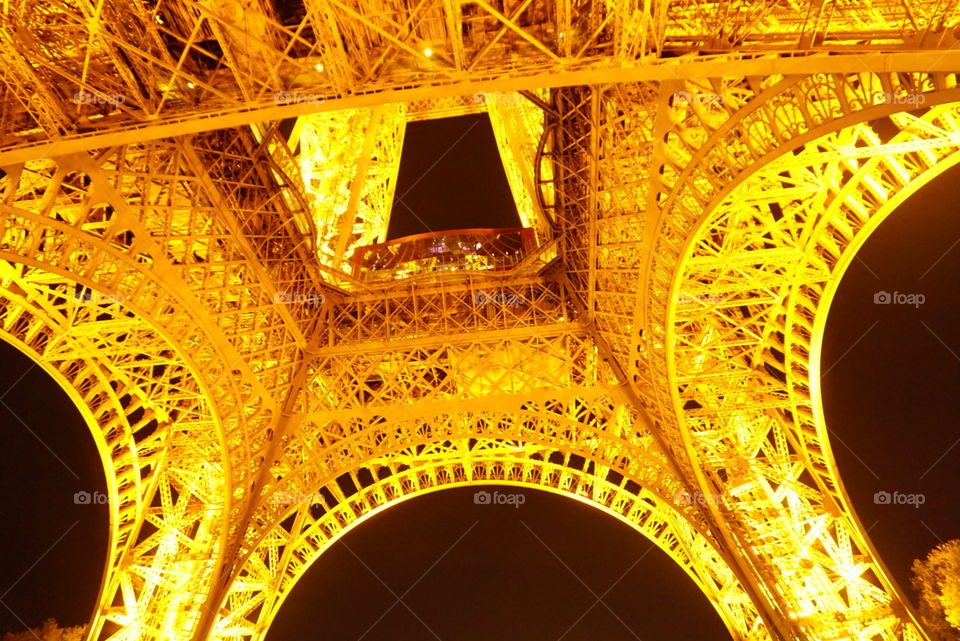 Eiffel Tower at night 