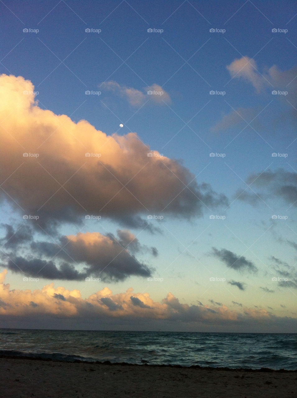 Sunset in Miami beach