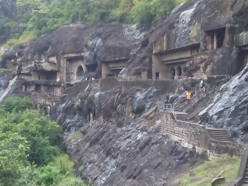 Great Cave of India Ajanta  the other side