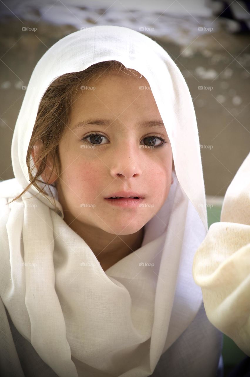 Beautiful little girl portrait image 