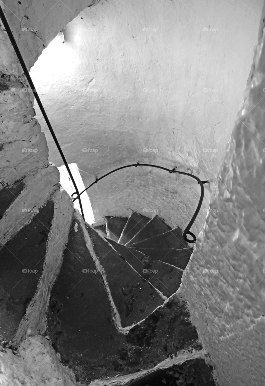 castle staircase. bundraty castle