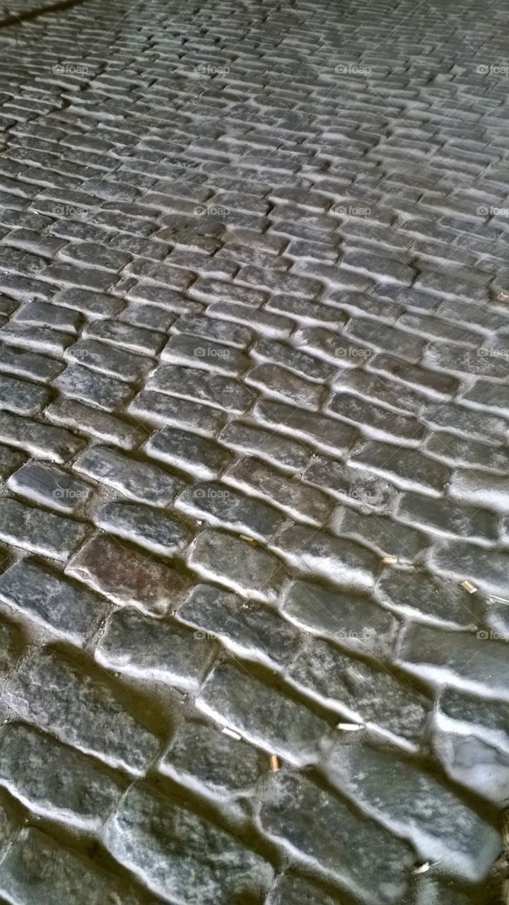 Old Stone Brick Road