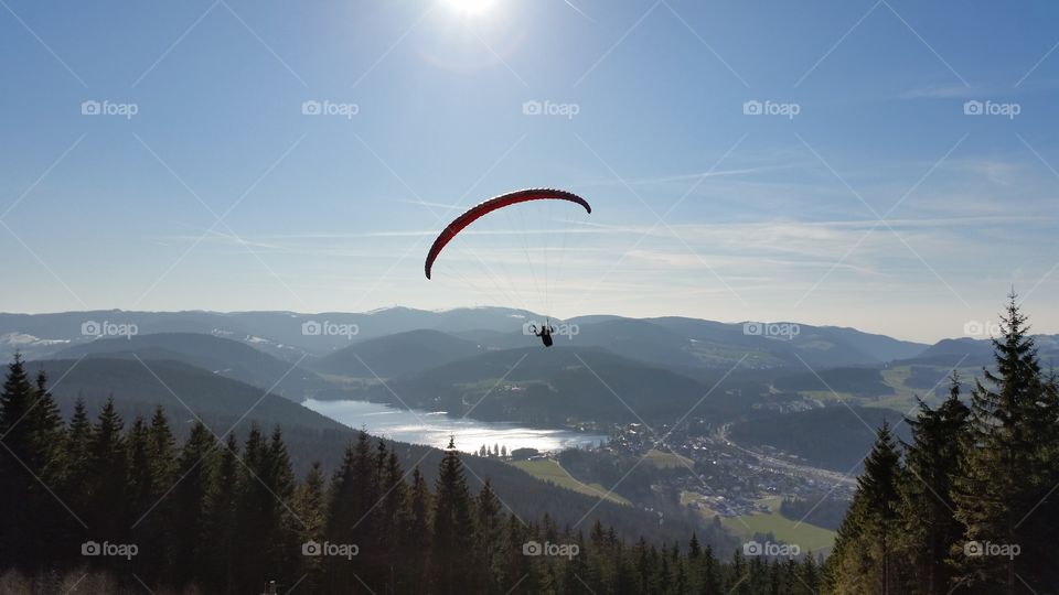 freedom on a spring day. we hiked the mountain hochfirst in Titisee black forest Germany 