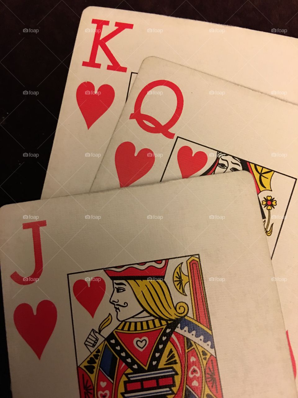 Jack to king in hearts 