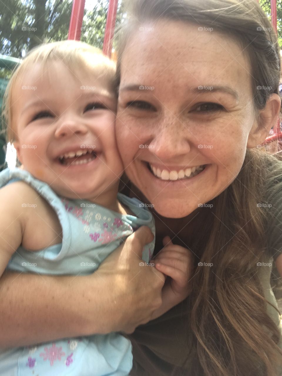 Mommy and daughter selfies 