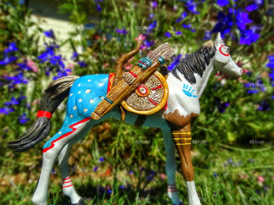 Colorful toy horse