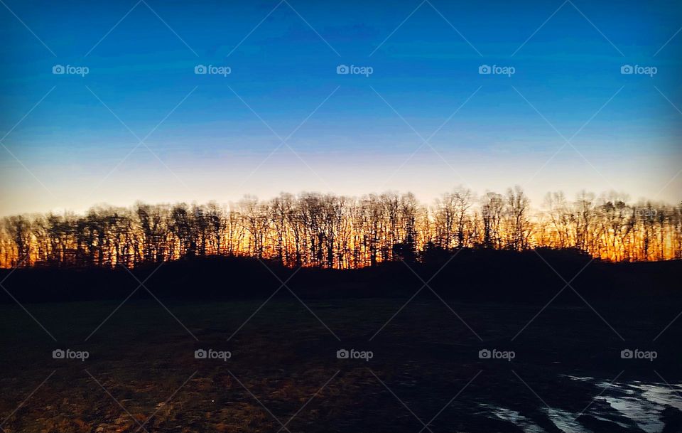 Beautiful sunrise in East Palestine Ohio, on my way back home from watching a Meteor shower on November 18th. I just had to pull over and snap a few pictures of it. It was breath takingly colorful, and stunning.