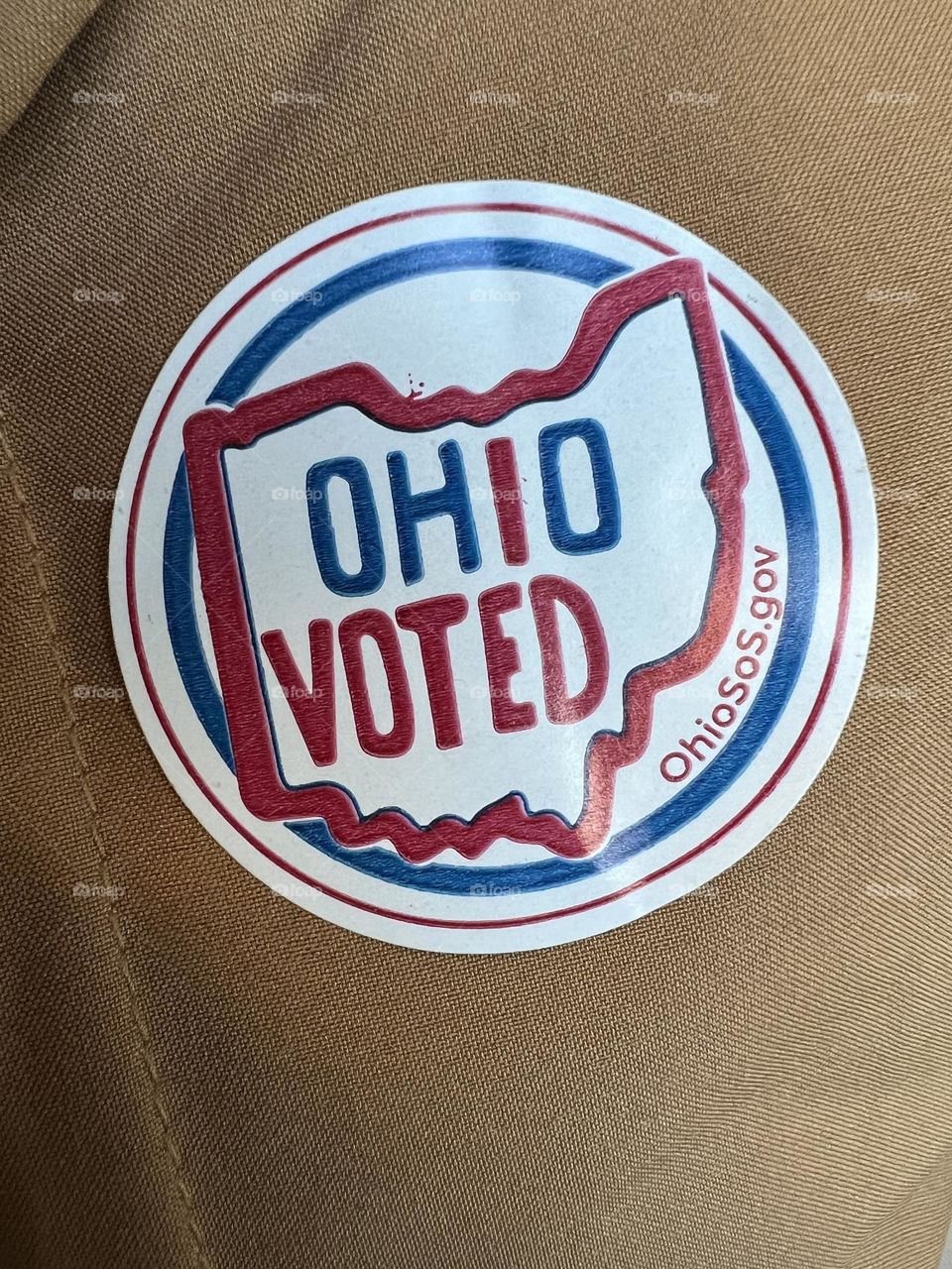 My Ohio voting sticker 