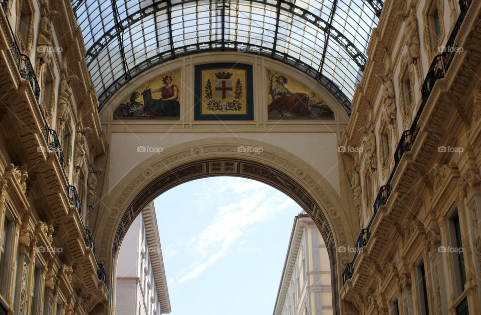 Italy, Milan, gallery of Victor Emmanuel II