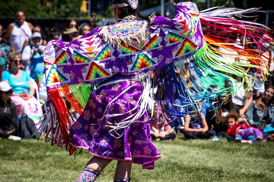 Dancing on a Pow-Wow