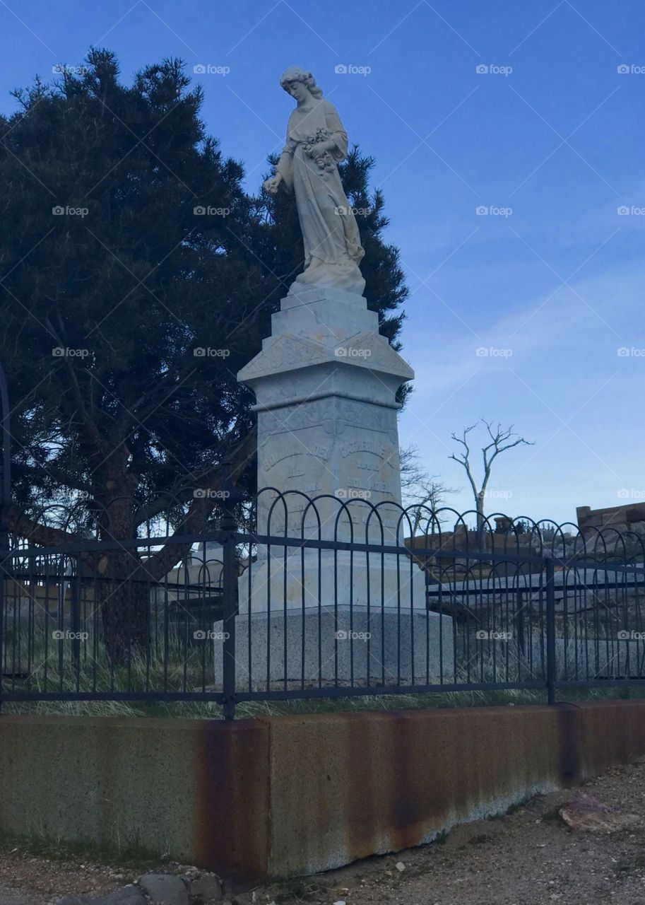 Old cemetery tombstone -Virginia City Nevada 