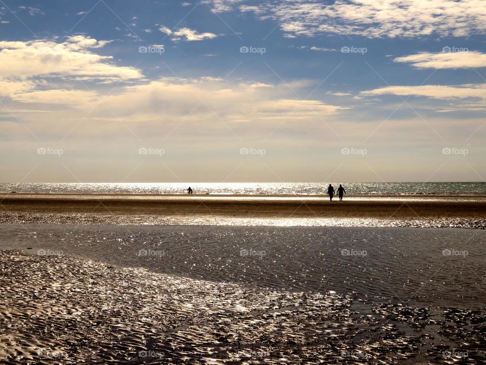 at the beach