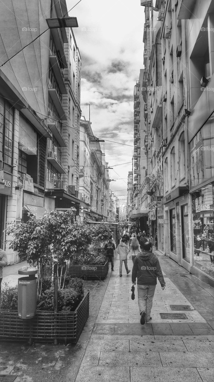 florida street in Buenos aires. people walking on Florida street, buenos aires, argentina