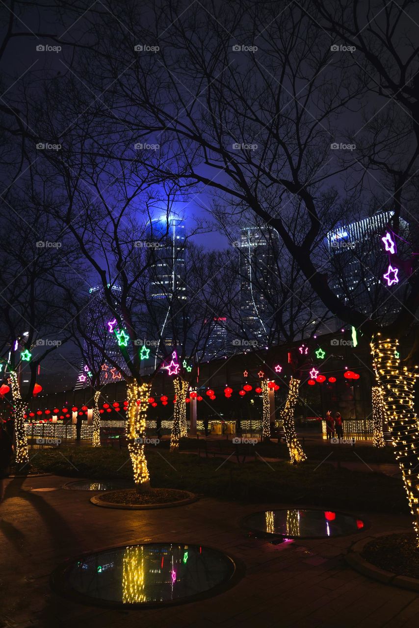 元宵节的夜晚