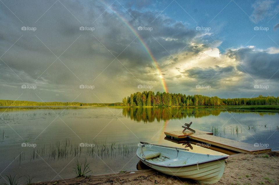 Diving rainbow.