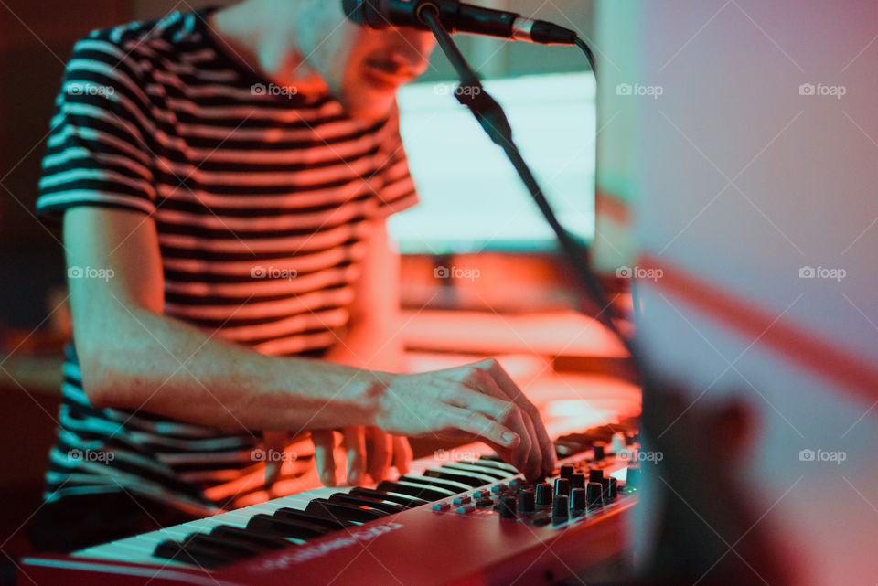 keyboards in red