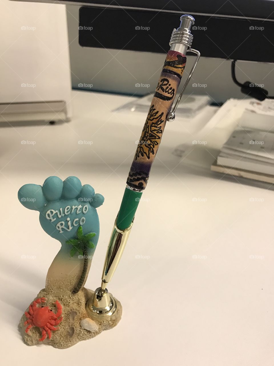 Pen holder from Puerto Rico