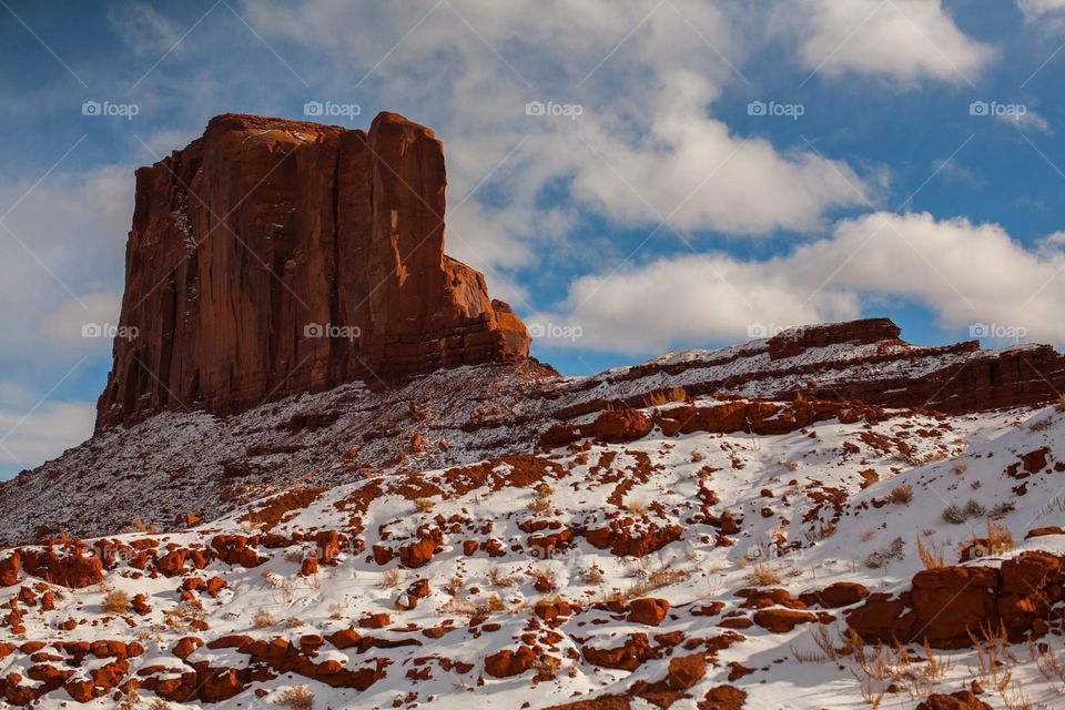 Monument valley winter