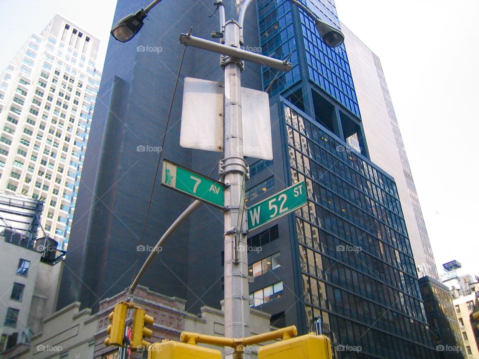 Streets of Manhattan New York street signs