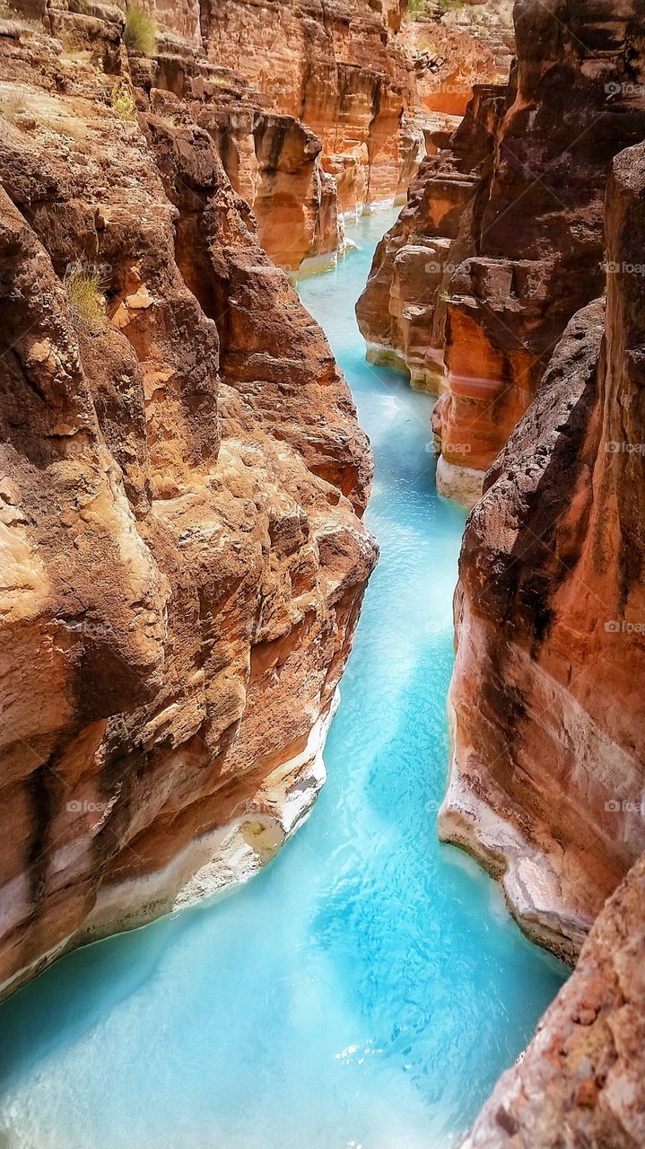 This beautiful spot is only reachable by hiking nearly 20 miles through the Grand Canyon or by rafting the Colorado River