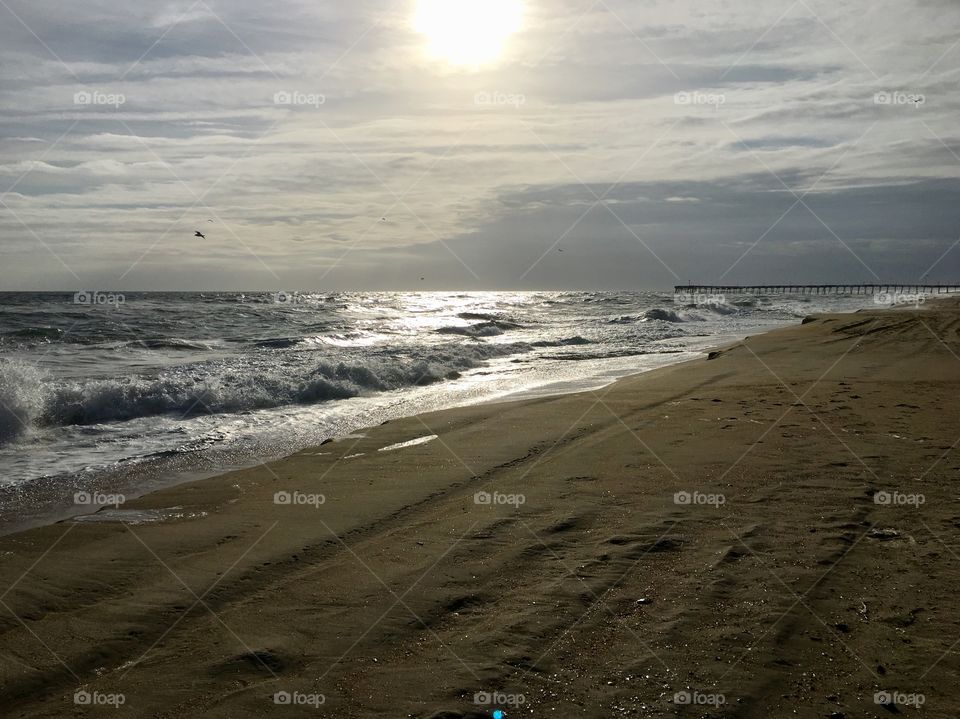 Sunrise at Kill Devil Hills beach