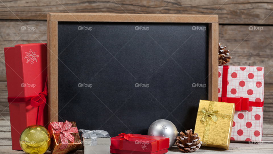 Black board for Christmas Holidays wish