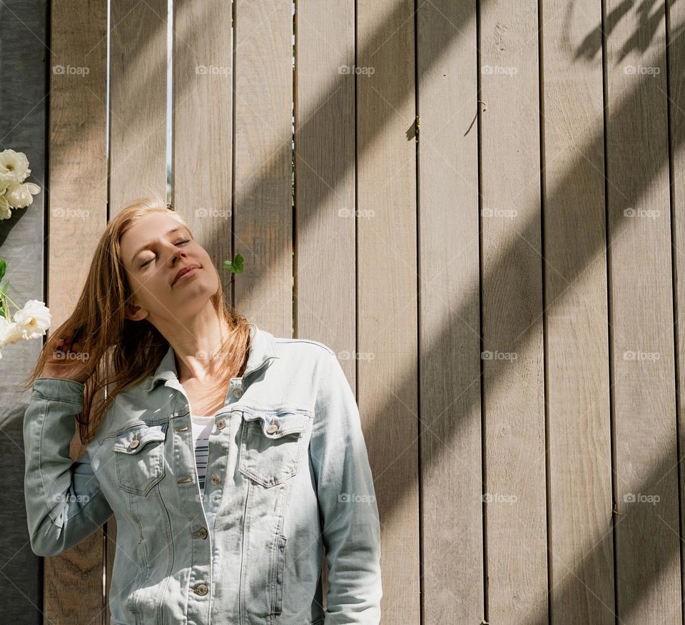 woman meditating