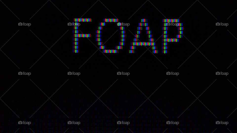 Foap name in pixels, square shaped pixels, colourful pixels, rectangle shaped pixels, Foap, Foap name