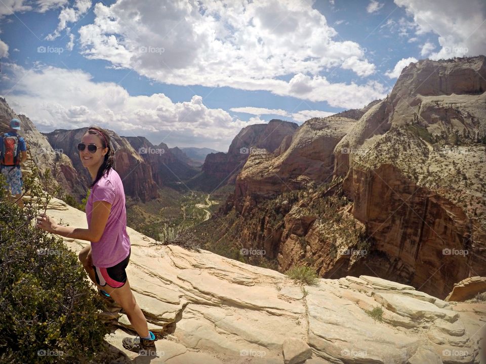 zion hike. angels landing