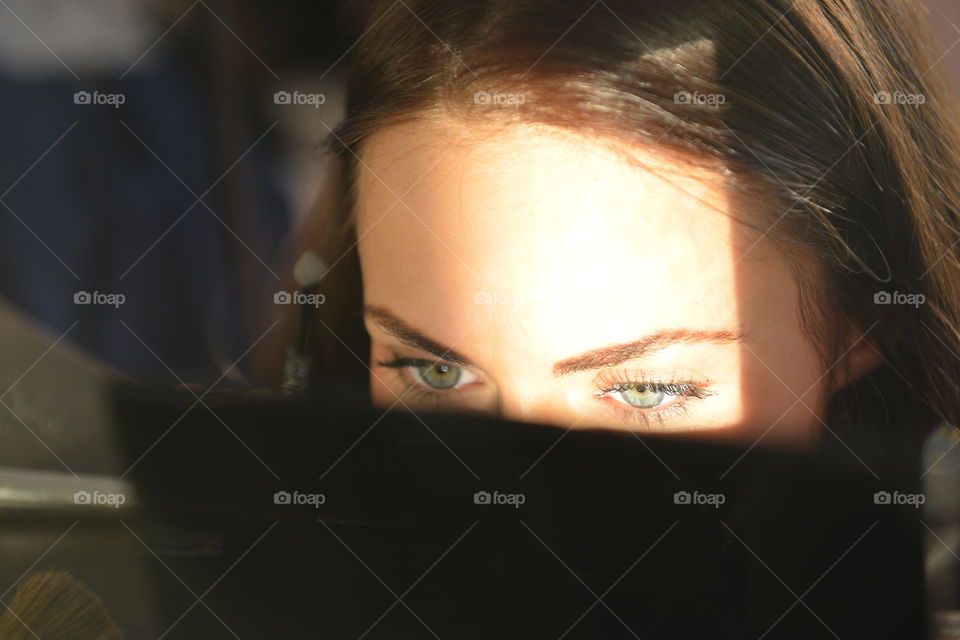 Close-up of young woman