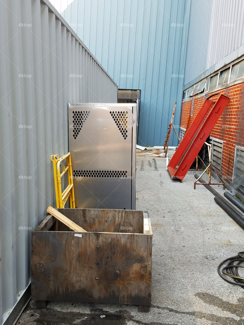 Leftover parts from the day's work, waiting to be useful or to be cast aside