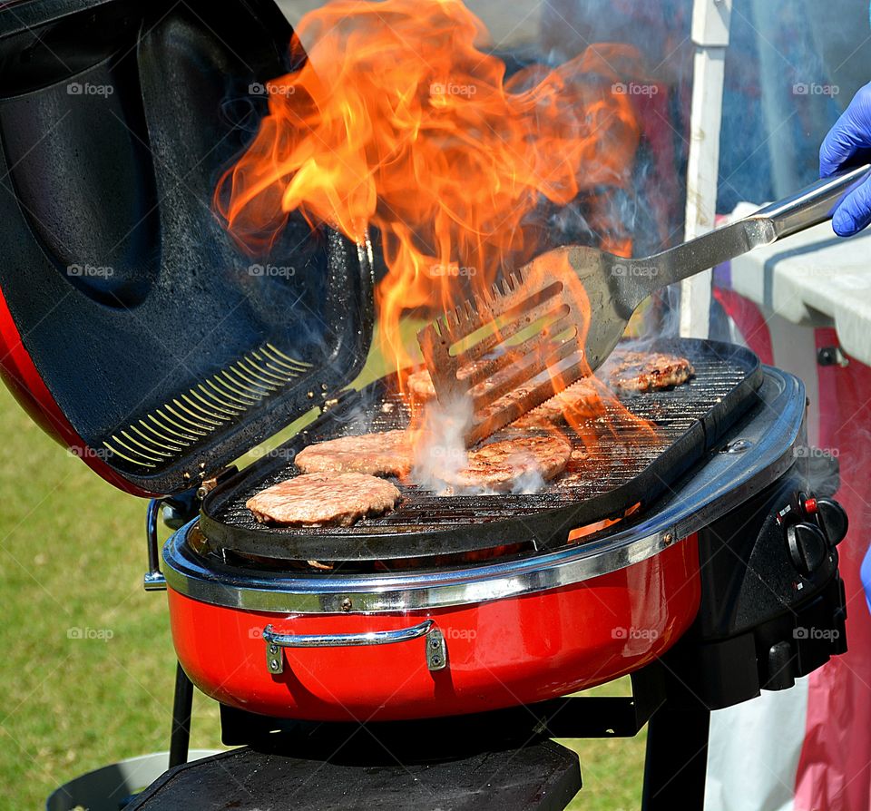 It’s Summertime- fire up the grill because it is time to churn and burn. Grill the hamburgers and hot dogs outdoors in the great weather