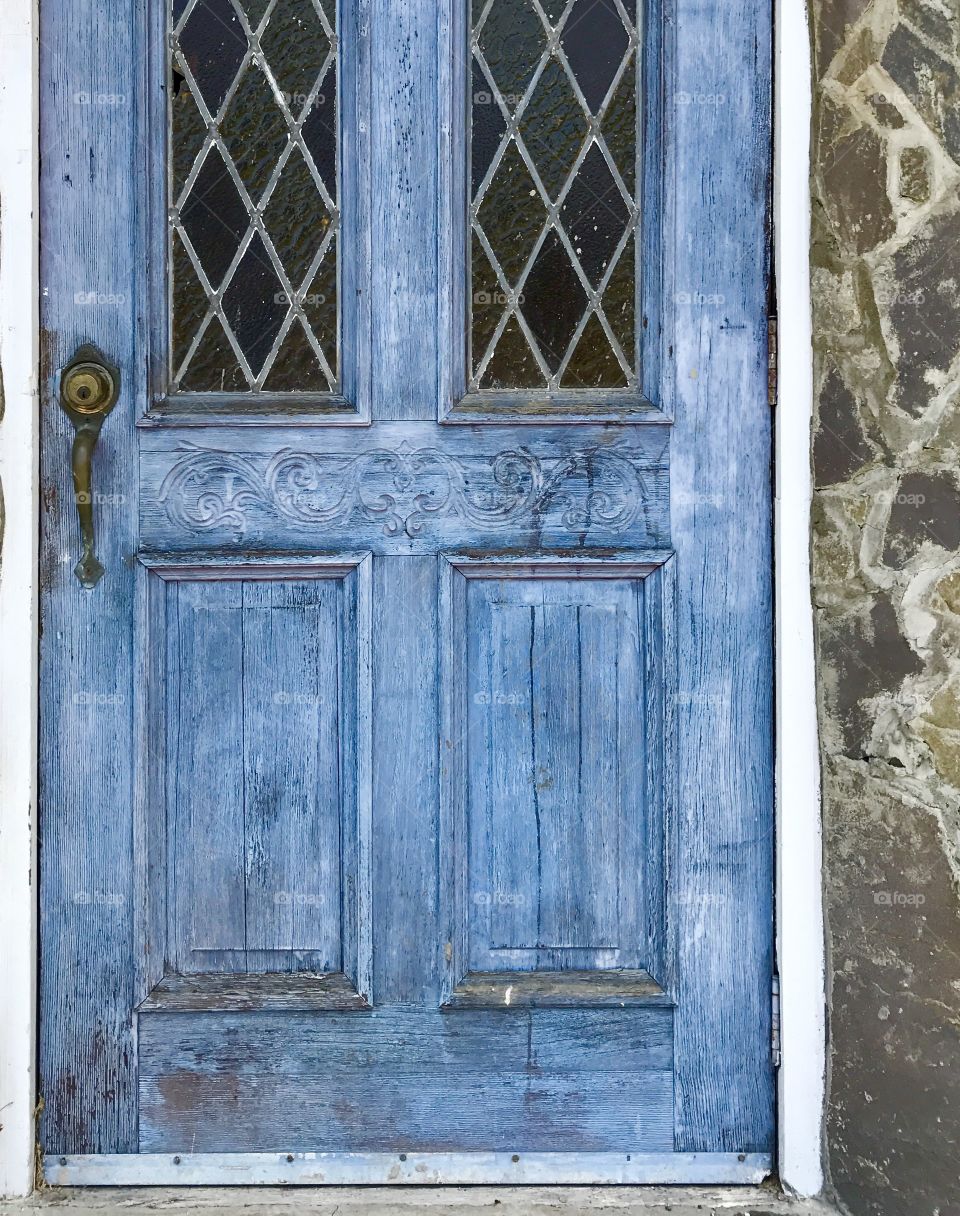 Door & Stone Wall